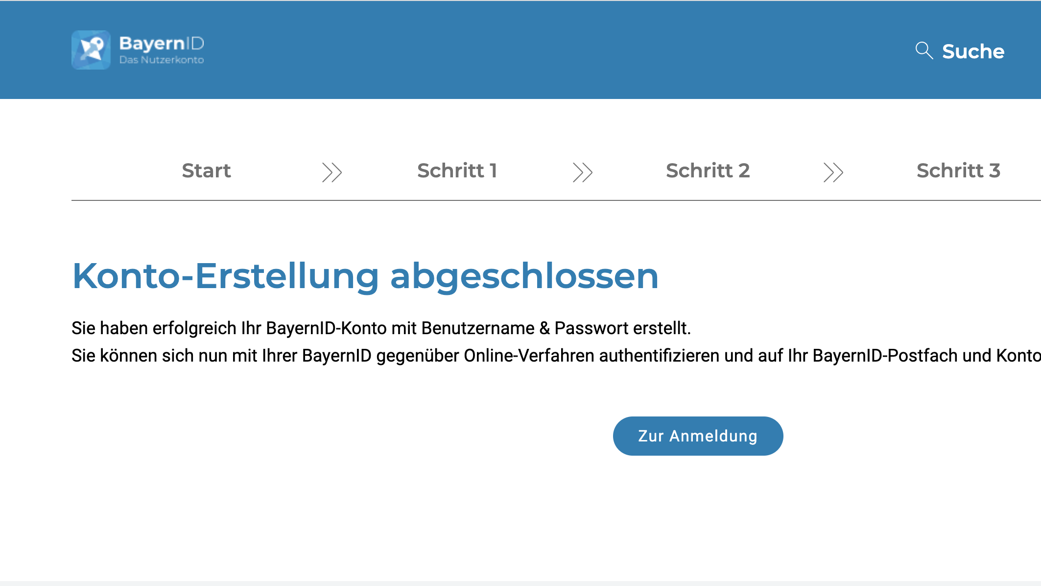                                                     Screenshot BayernID                                     